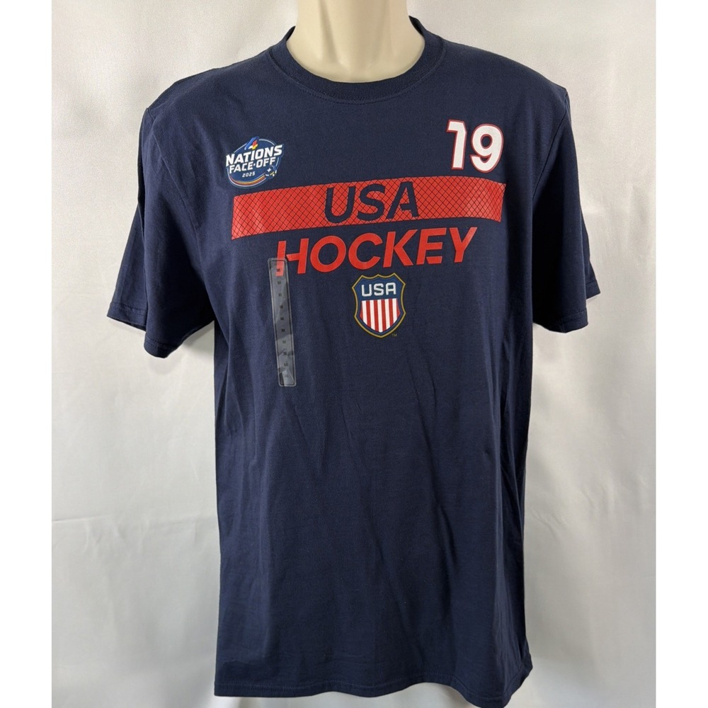 Fanatics Hockey T Shirt TKACHUK 19 Medium Nations Face Off USA Hockey 2025
